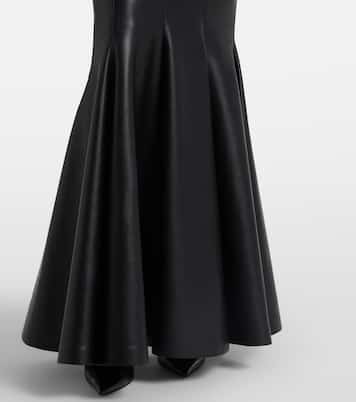 Maxirock aus Lederimitat | Norma Kamali