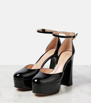Plateau-Pumps Bessie 100 aus Lackleder | Gianvito Rossi