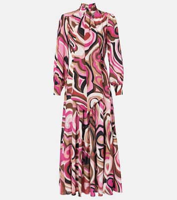 Abito Marigold in seta crêpe de chine | Rixo