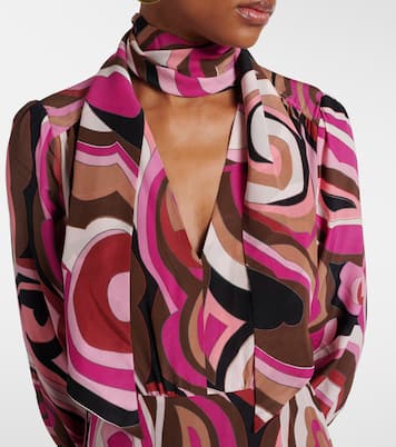 Abito Marigold in seta crêpe de chine | Rixo