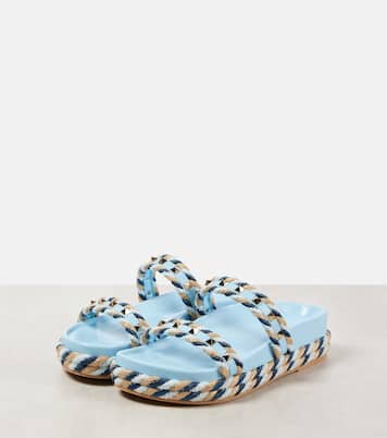 Rockstud Torchon leather sandals | Valentino Garavani