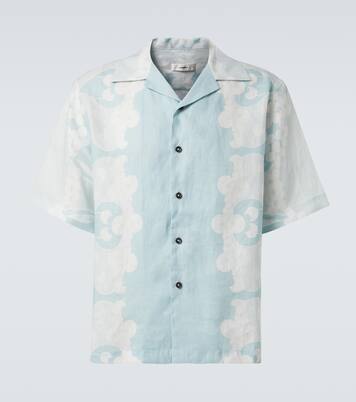 Camicia bowling Paradise Floral in lino | Commas