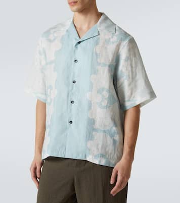 Camicia bowling Paradise Floral in lino | Commas