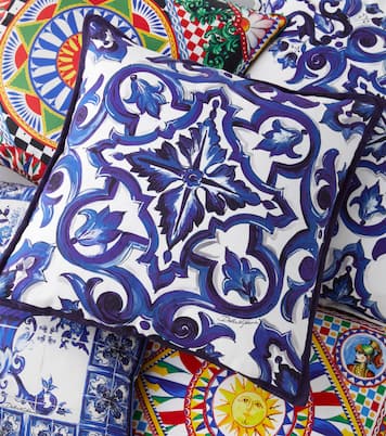 Small printed canvas cushion | Dolce&Gabbana Casa