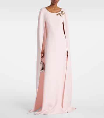 Yuna caped embellished gown | Safiyaa