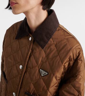 Re-Nylon quilted cropped jacket | Prada