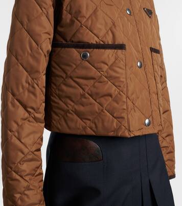 Re-Nylon quilted cropped jacket | Prada