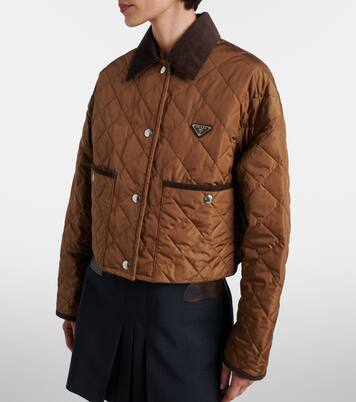 Re-Nylon quilted cropped jacket | Prada
