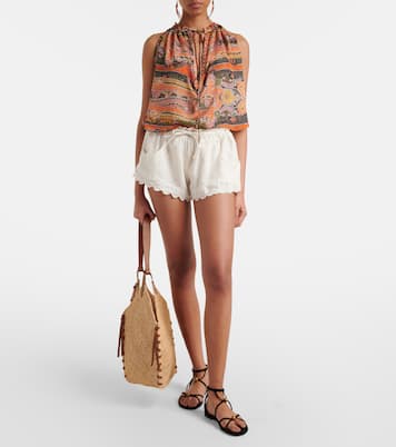 Shorts Lola de ramio con bordado inglés | Isabel Marant