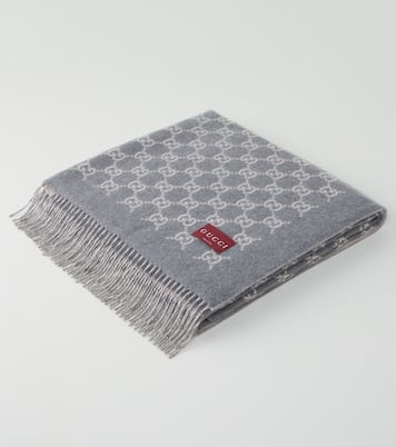GG wool and cashmere blanket | Gucci