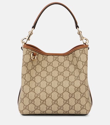 Sac seau GG Emblem Small en toile | Gucci