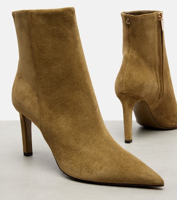 Ankle Boots Frankie 85 aus Veloursleder | Jimmy Choo