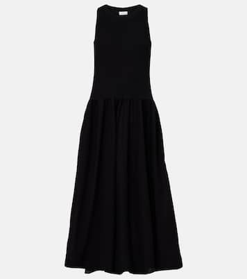 Robe longue Amelia en coton mélangé | Velvet