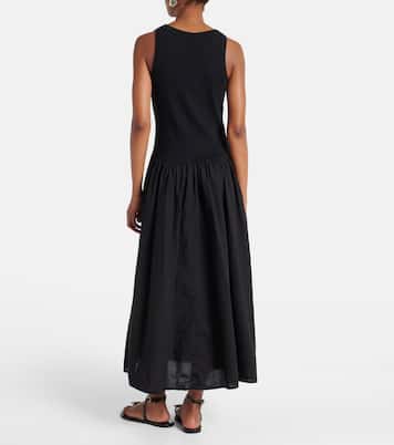 Robe longue Amelia en coton mélangé | Velvet