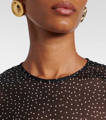 Polka-dot silk maxi dress | SIR