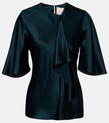 Top Naiara aus Seidensatin | Roksanda