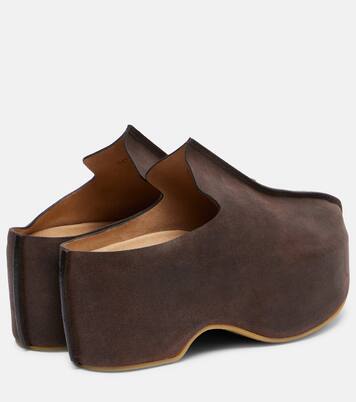 Suede platform mules | JW Anderson