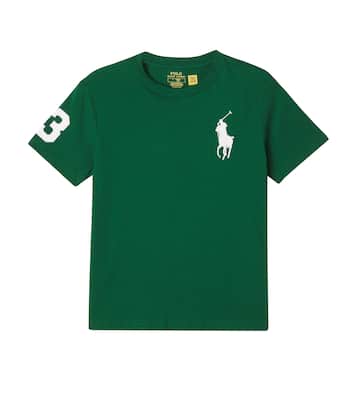 Logo embroidered cotton jersey T-shirt | Polo Ralph Lauren Kids
