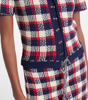 Checked cotton cardigan  | Valentino