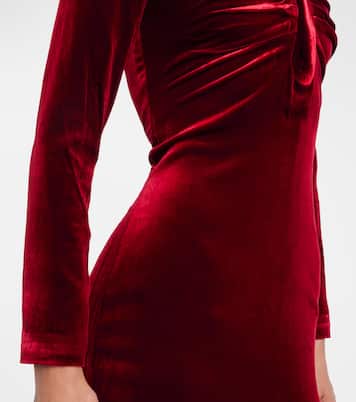 Off-Shoulder-Robe aus Samt | Roland Mouret