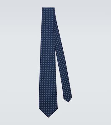 Cravate en jacquard de soie | Charvet