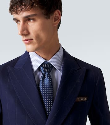 Cravate en jacquard de soie | Charvet