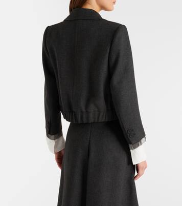 Cropped-Jacke Layered Coolness mit Organza | Dorothee Schumacher