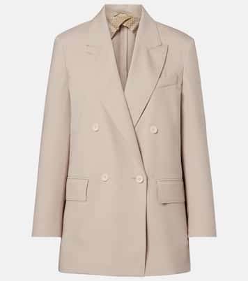 Blazer doppiopetto in lana, mohair e seta | Max Mara