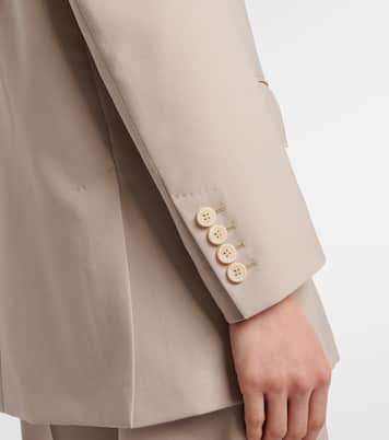 Blazer doppiopetto in lana, mohair e seta | Max Mara