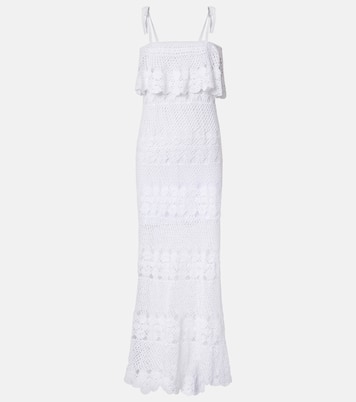 Abito lungo Marianne in crochet di cotone | Anna Kosturova