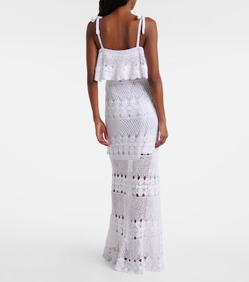 Abito lungo Marianne in crochet di cotone | Anna Kosturova