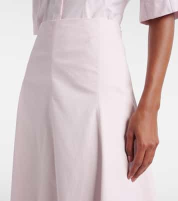 Triangle cotton poplin midi skirt | Jacquemus