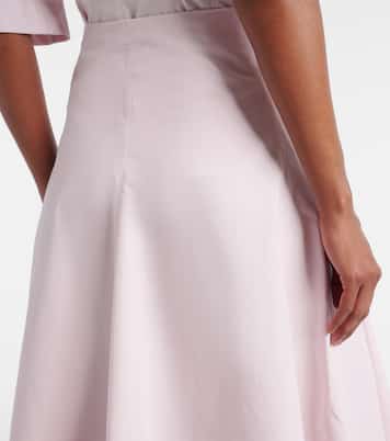 Triangle cotton poplin midi skirt | Jacquemus