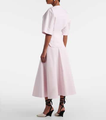 Triangle cotton poplin midi skirt | Jacquemus