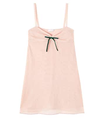 Bow-detail tulle slip dress | Oséree Kids