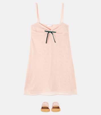 Bow-detail tulle slip dress | Oséree Kids