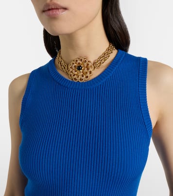 Ribbed-knit wool tank top | Chloé