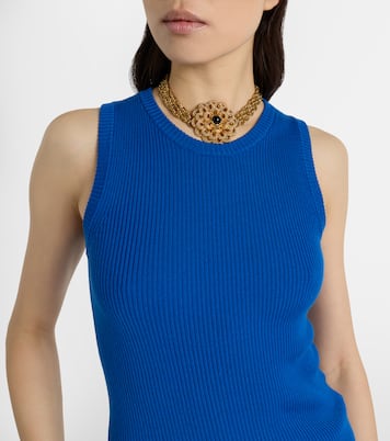 Ribbed-knit wool tank top | Chloé