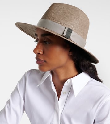 Chapeau fedora en paille | Brunello Cucinelli