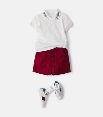 Shorts Web Stripe aus Baumwoll-Canvas | Gucci Kids