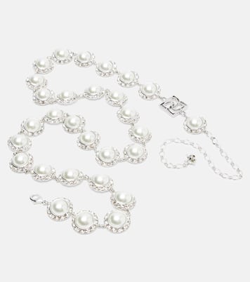 Crystal-embellished faux pearl belt | Magda Butrym