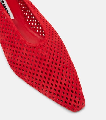 Perforated suede ballet flats | Jil Sander
