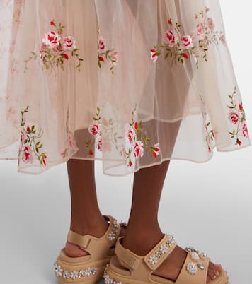 Midikleid aus transparentem Organza | Simone Rocha