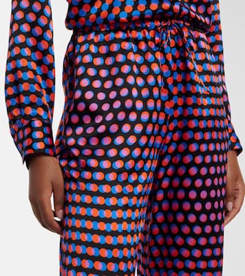 Pantaloni a gamba larga in seta a pois | Dries Van Noten