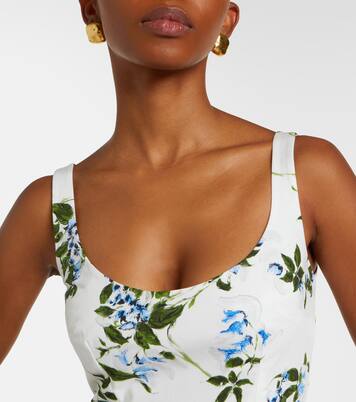 Eglantine floral belted cotton minidress | Emilia Wickstead