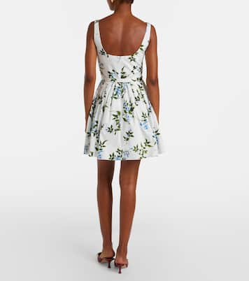 Eglantine floral belted cotton minidress | Emilia Wickstead