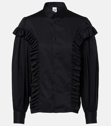 Ruffled cotton shirt | Noir Kei Ninomiya