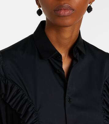 Ruffled cotton shirt | Noir Kei Ninomiya