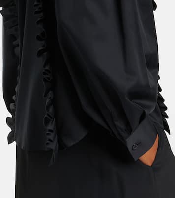 Ruffled cotton shirt | Noir Kei Ninomiya