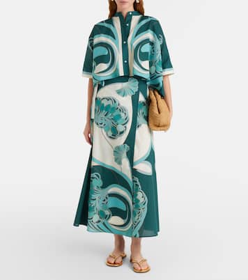 Chemise courte en coton imprimée | La DoubleJ